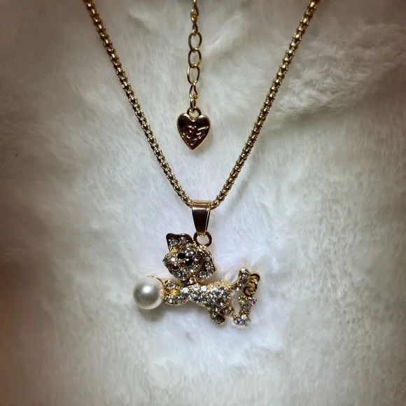 Betsey Johnson Doggy and Bone necklace - Picture 12 of 15
